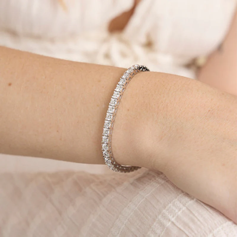 7 Carat Diamond Tennis Bracelet - 18K Gold | VS Clarity - Image 5
