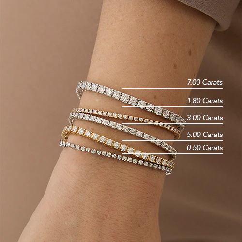 7 Carat Diamond Tennis Bracelet - 18K Gold | VS Clarity - Image 6
