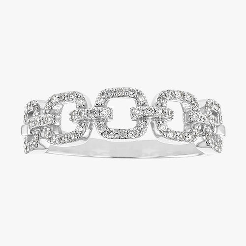 Diamond Chain Link Ring - 18K Gold | VS Clarity - Image 4