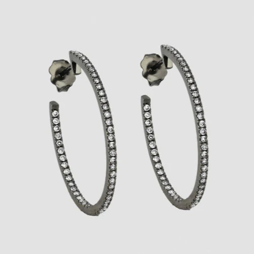 2 Carat Diamond Hoop Earrings - 18K Gold | VS Clarity - Image 4