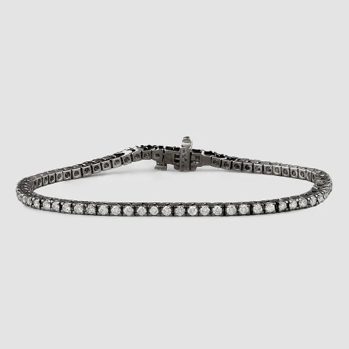 Diamond Tennis Bracelet - 18K Gold | VS Clarity - Image 5