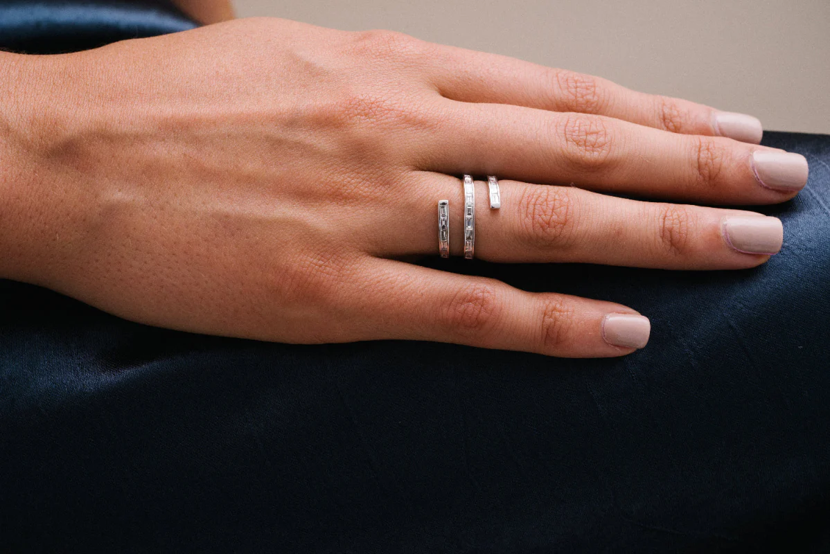 Baguette Spiral Ring - 14K Gold | VS Clarity Lab Grown Diamonds - Image 8