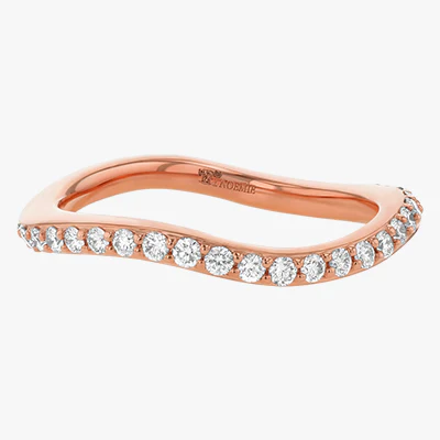 Curved Diamond Eternity Ring - 14K Gold | VS Clarity Lab Grown Diamonds - Image 4