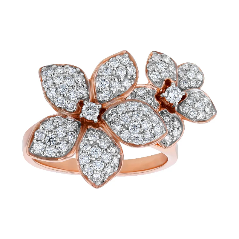 Flower Petal Ring - 14K Gold | VS Clarity Lab Grown Diamonds - Image 3