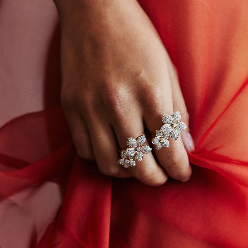 Flower Petal Ring - 14K Gold | VS Clarity Lab Grown Diamonds - Image 5
