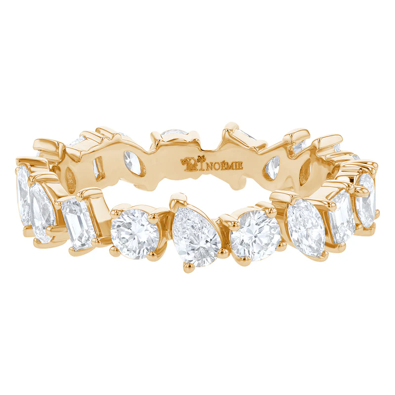 Multi Shape Diamond Eternity Ring - 14K Gold | VS Clarity Lab Grown Diamonds - Image 3