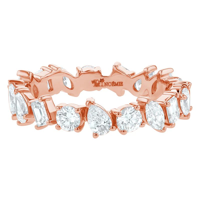 Multi Shape Diamond Eternity Ring - 14K Gold | VS Clarity Lab Grown Diamonds - Image 4