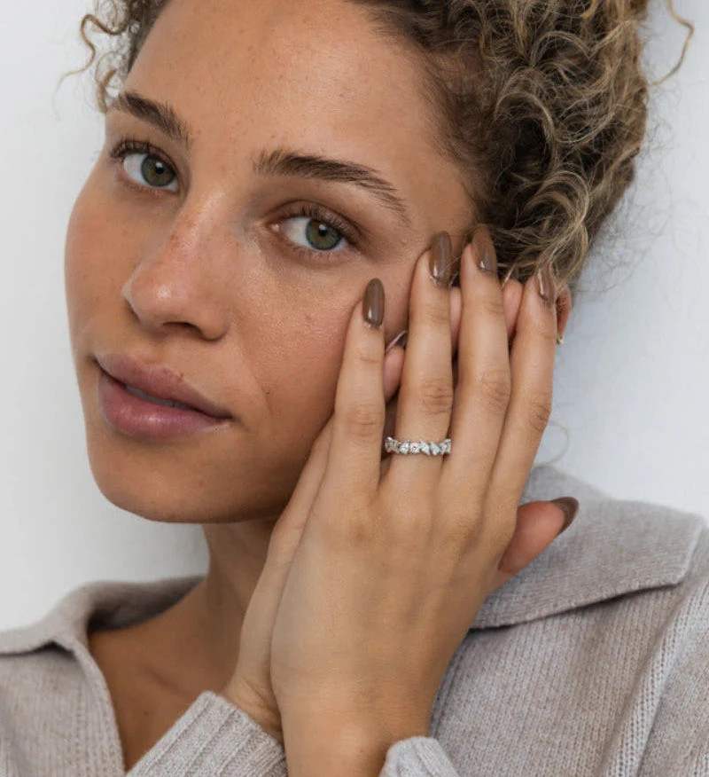 Multi Shape Diamond Eternity Ring - 14K Gold | VS Clarity Lab Grown Diamonds - Image 6