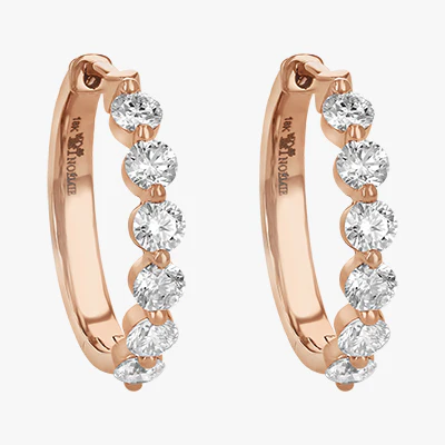 Multiple Hoops with 1.5 Carats - 14K Gold | VS Clarity Lab Grown Diamonds - Image 3