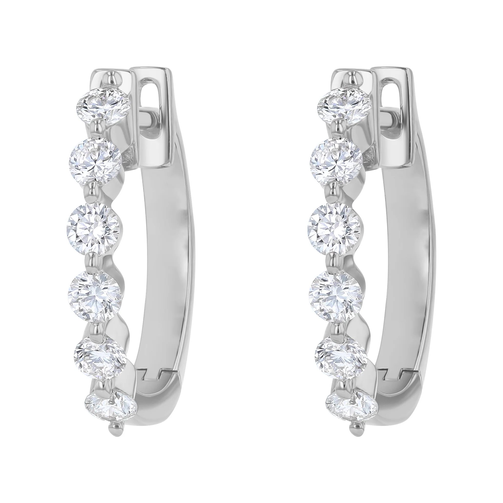 Multiple Hoops with 1.5 Carats - 14K Gold | VS Clarity Lab Grown Diamonds - Image 4