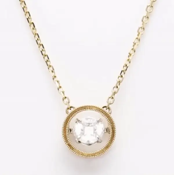 Rumba Dancing Diamond Necklace - 18K Gold | VS Clarity - Image 7