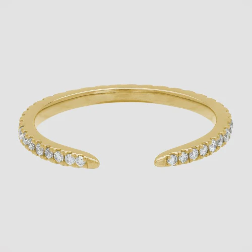 Open Band Diamond Ring - 18K Gold | VS Clarity - Image 3