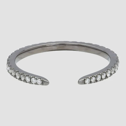 Open Band Diamond Ring - 18K Gold | VS Clarity - Image 5