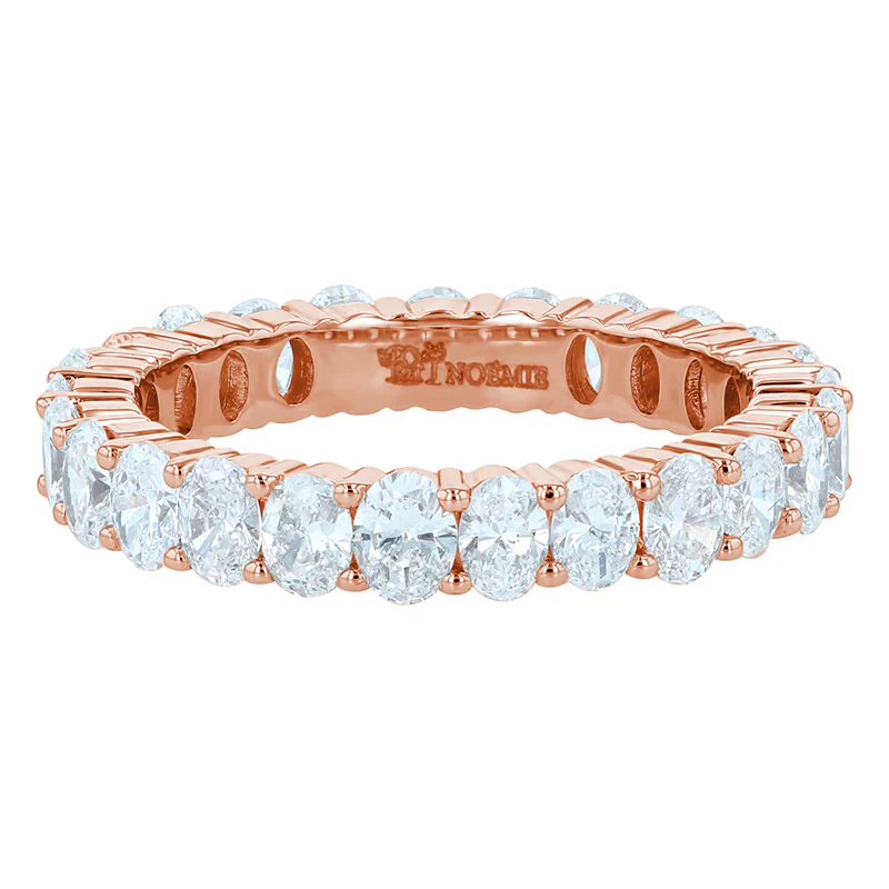 Oval Cut Diamond Eternity Band Ring - 14K Gold | VS Clarity Lab Grown Diamonds - Image 3