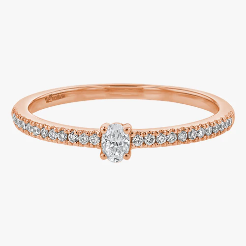 Petite Oval Cut Diamond Ring - 18K Gold | VS Clarity - Image 5