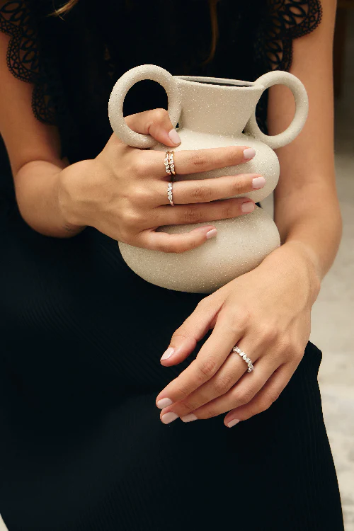 Quartet Multi Shape Diamond Ring - 18K Gold | VS Clarity - Image 5