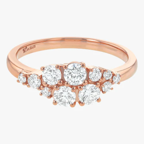 Round Diamond Cluster Ring - 18K Gold | VS Clarity - Image 3
