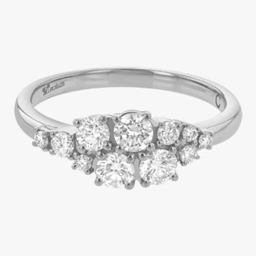 Round Diamond Cluster Ring - 18K Gold | VS Clarity - Image 4