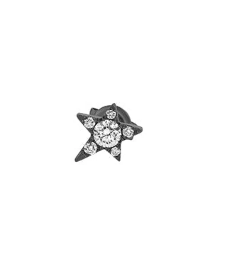 Single Star Diamond Earring - 14K Gold | VS Clarity Lab Grown Diamonds - Image 8