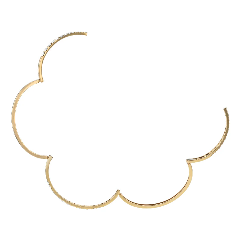 Graduated Diamond Spiral Cuff - 18K Gold | VS Clarity - Image 5