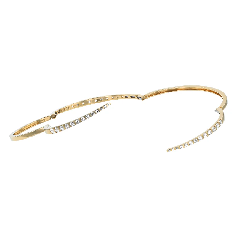 Graduated Diamond Spiral Cuff - 18K Gold | VS Clarity - Image 6