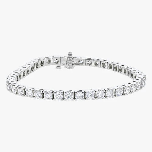 7 Carat Diamond Tennis Bracelet - 18K Gold | VS Clarity - Image 3