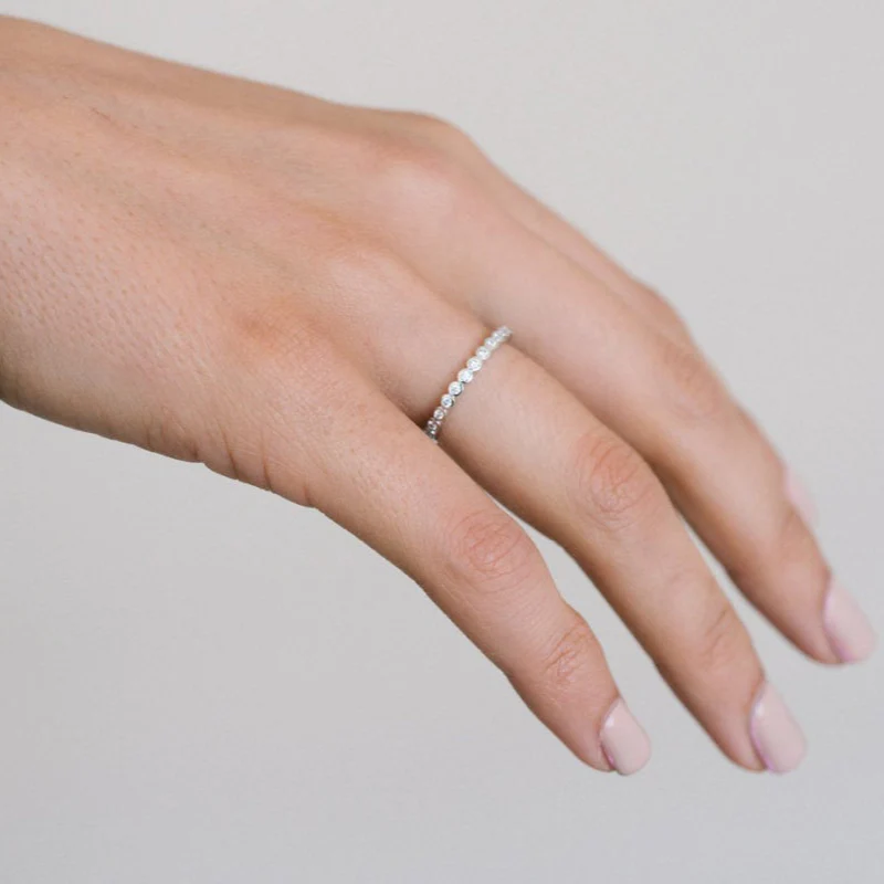 Bezel Diamond Ring - 18K Gold | VS Clarity - Image 6