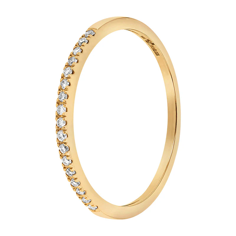 Eternity Petite Diamond Band Ring - 18K Gold | VS Clarity - Image 3
