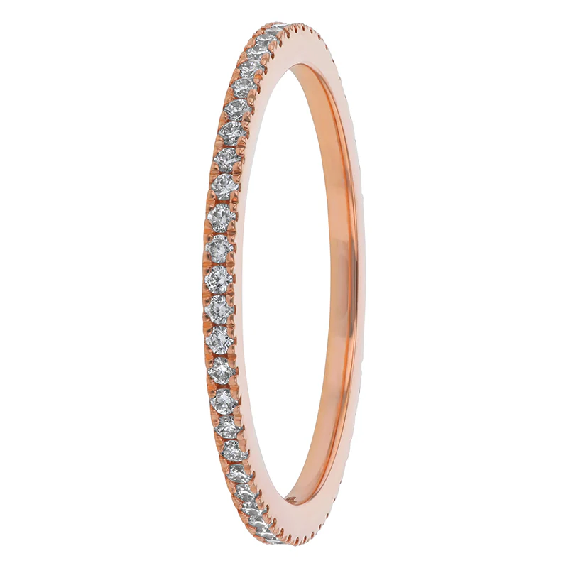 Eternity Petite Diamond Band Ring - 18K Gold | VS Clarity - Image 7