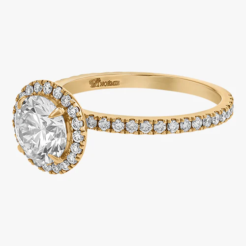 18K Gold Halo Pavé - Image 12