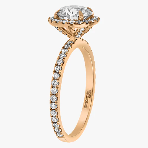 18K Gold Halo Pavé - Image 13