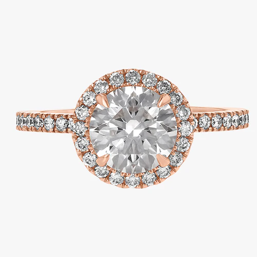 18K Gold Halo Pavé - Image 3