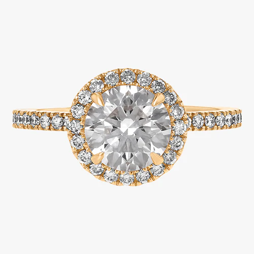 18K Gold Halo Pavé - Image 4