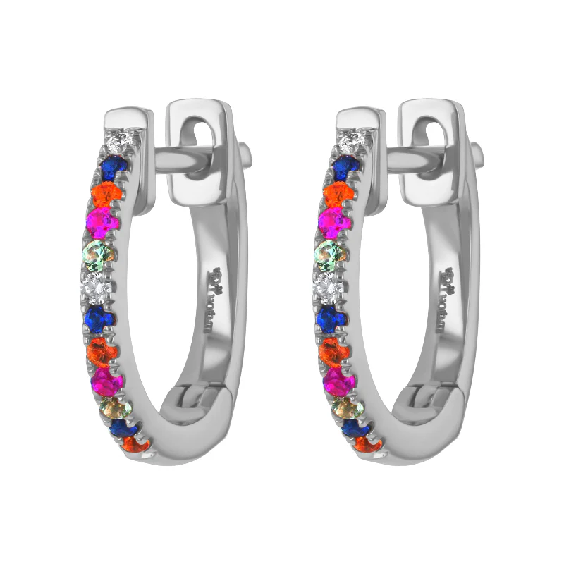 Huggie Earrings - 18K Gold | VS Clarity - Image 8