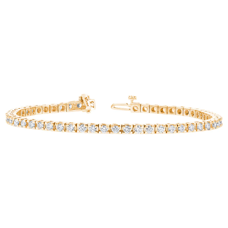 3 Carat Diamond Tennis Bracelet - 18K Gold | VS Clarity - Image 3