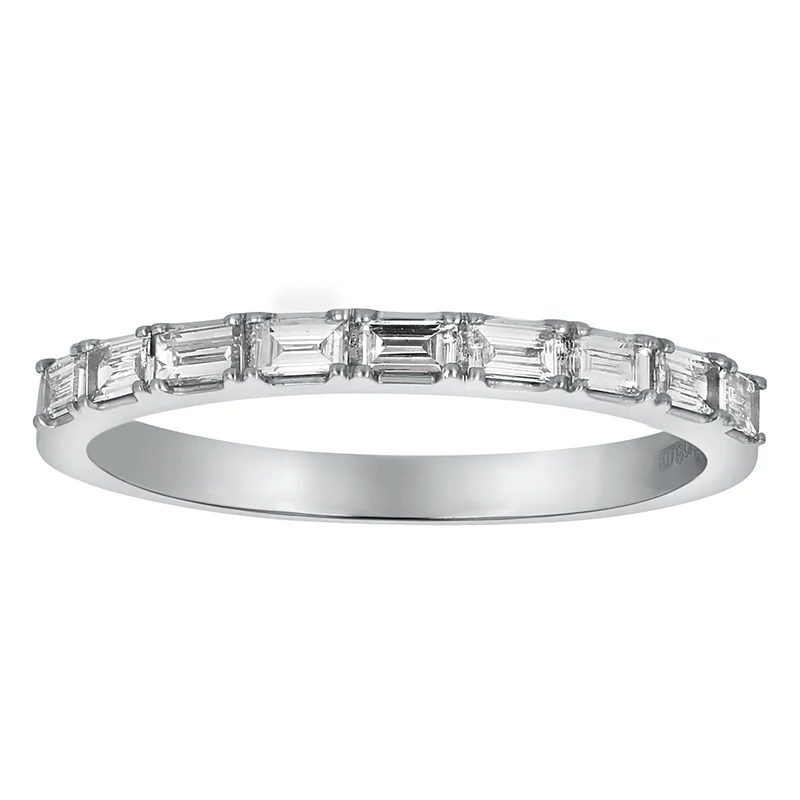 Baguette Diamond Band Ring - 14K Gold | VS Clarity Lab Grown Diamonds - Image 3