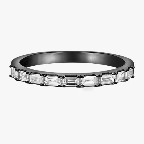 Baguette Diamond Band Ring - 14K Gold | VS Clarity Lab Grown Diamonds - Image 5