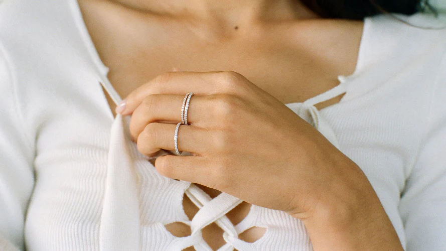 Diamond Eternity Band Ring - 14K Gold | VS Clarity Lab Grown Diamonds - Image 6