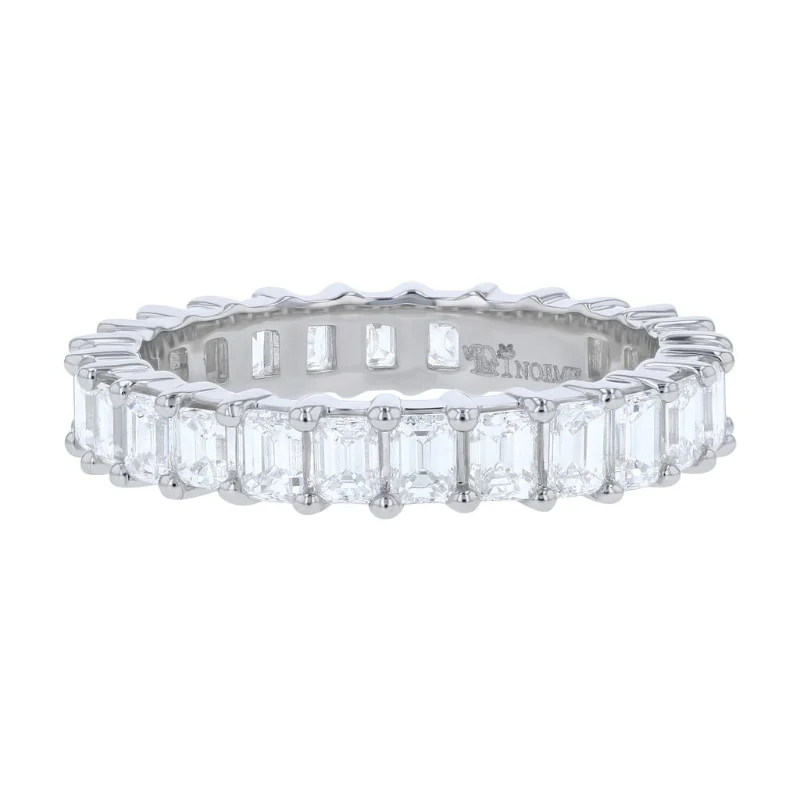 Emerald Cut Eternity Band - 14K Gold | VS Clarity Lab Grown Diamonds - Image 3
