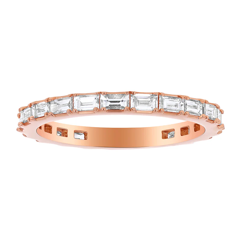 Eternity Baguette Diamond Band Ring - 14K Gold | VS Clarity Lab Grown Diamonds - Image 3