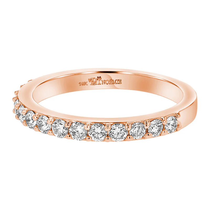 Half Band Diamond Ring - 14K Gold | VS Clarity Lab Grown Diamonds - Image 3