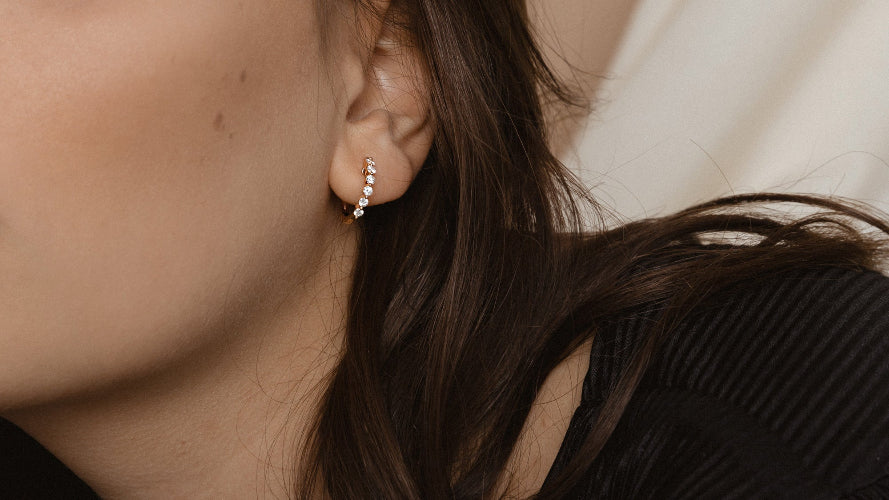 Multiple Diamond Hoops with 0.50 Carats - 18K Gold | VS Clarity - Image 6