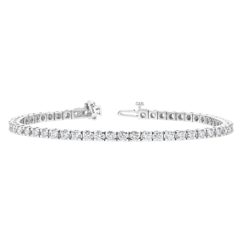 3 Carat Diamond Tennis Bracelet - 18K Gold | VS Clarity - Image 8