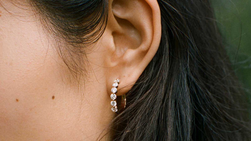 Multiple Diamond Hoops with 1.5 Carats - 18K Gold | VS Clarity - Image 5