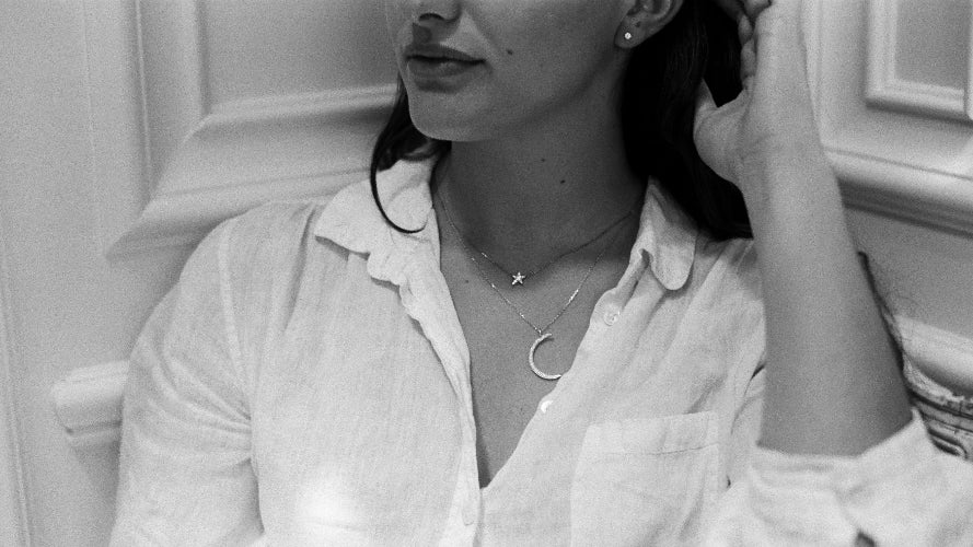 Single Star Diamond Necklace - 18K Gold | VS Clarity - Image 4
