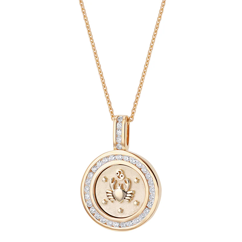 Zodiac Diamond Pendant Necklaces - 18K Gold | VS Clarity - Image 23