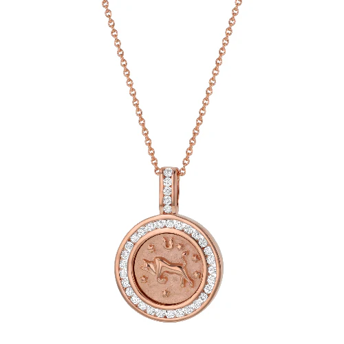 Zodiac Diamond Pendant Necklaces - 18K Gold | VS Clarity - Image 10