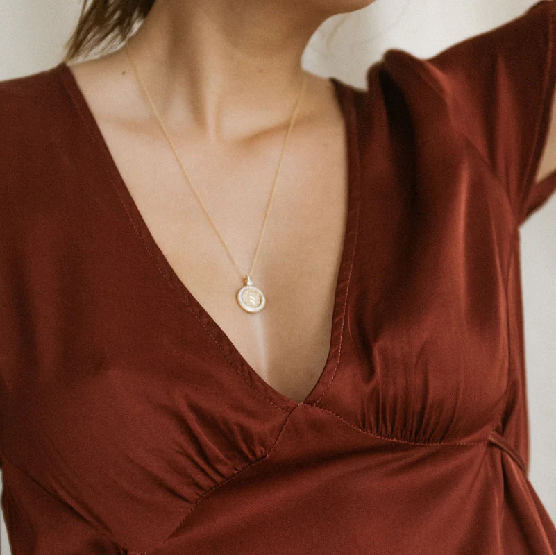 Zodiac Diamond Pendant Necklaces - 18K Gold | VS Clarity - Image 28
