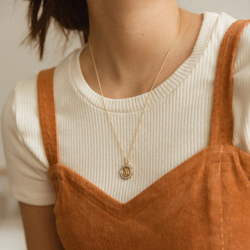 Zodiac Diamond Pendant Necklaces - 18K Gold | VS Clarity - Image 31