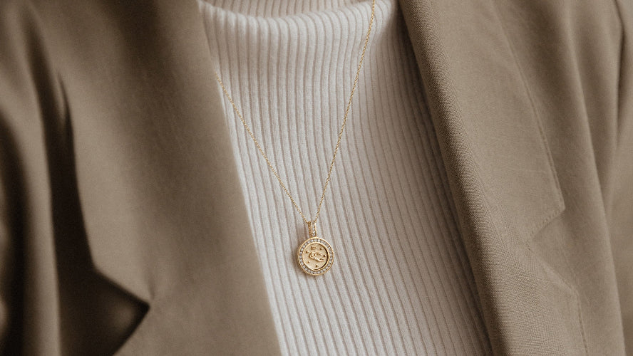 Zodiac Diamond Pendant Necklaces - 18K Gold | VS Clarity - Image 30